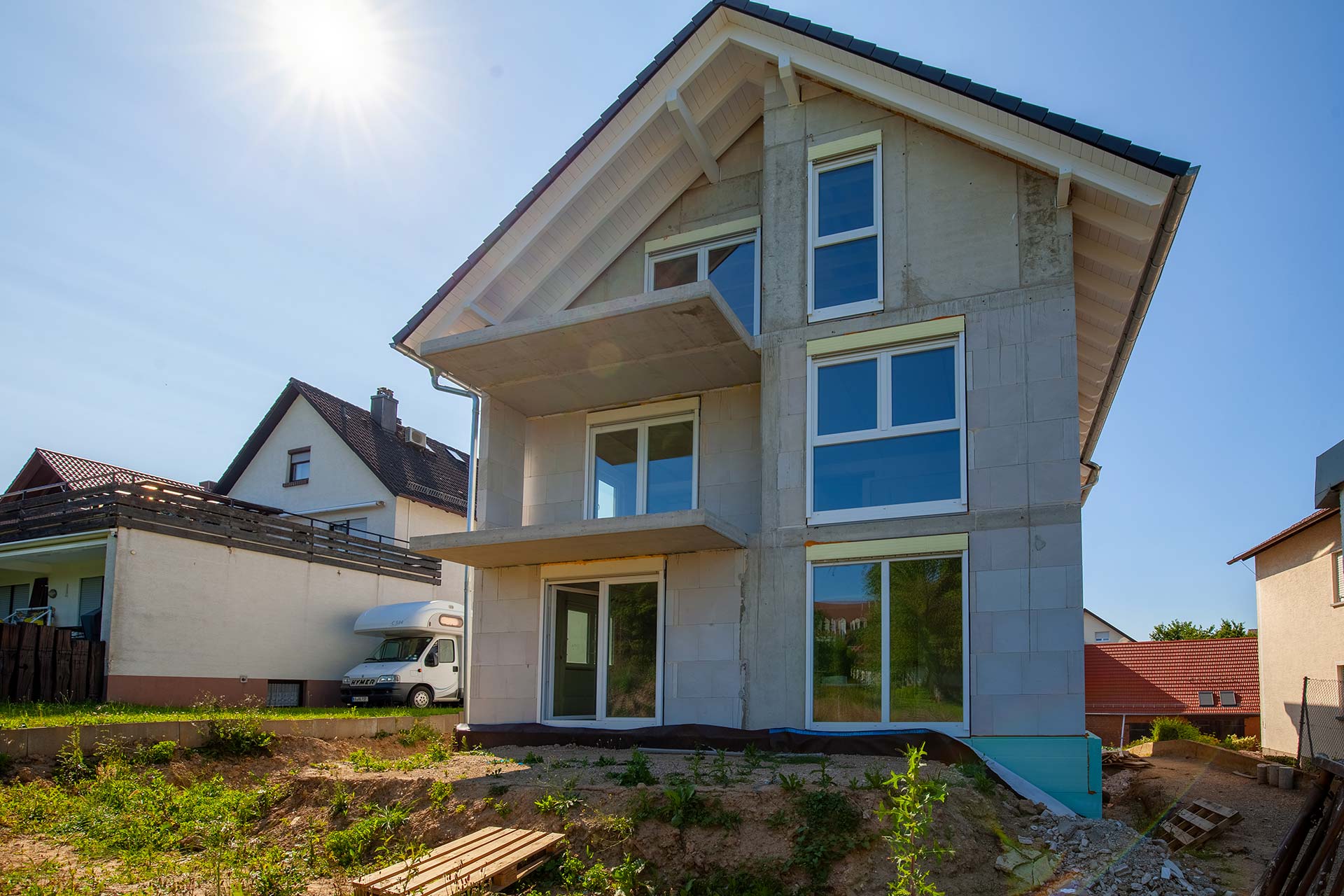 Wohnung über zwei Etagen mit Garten und Garage in Ettlingen Spessart zu vermieten